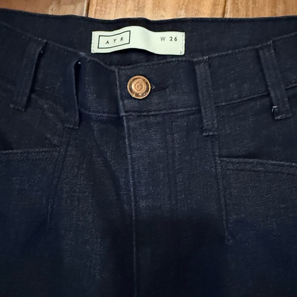 AYR The Beat Dark Blue Denim Barrel Jeans size 26 - Picture 3 of 11